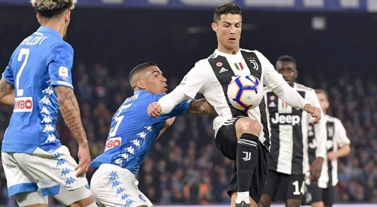 Juventus - Napoli. Fuente: (Twitter).