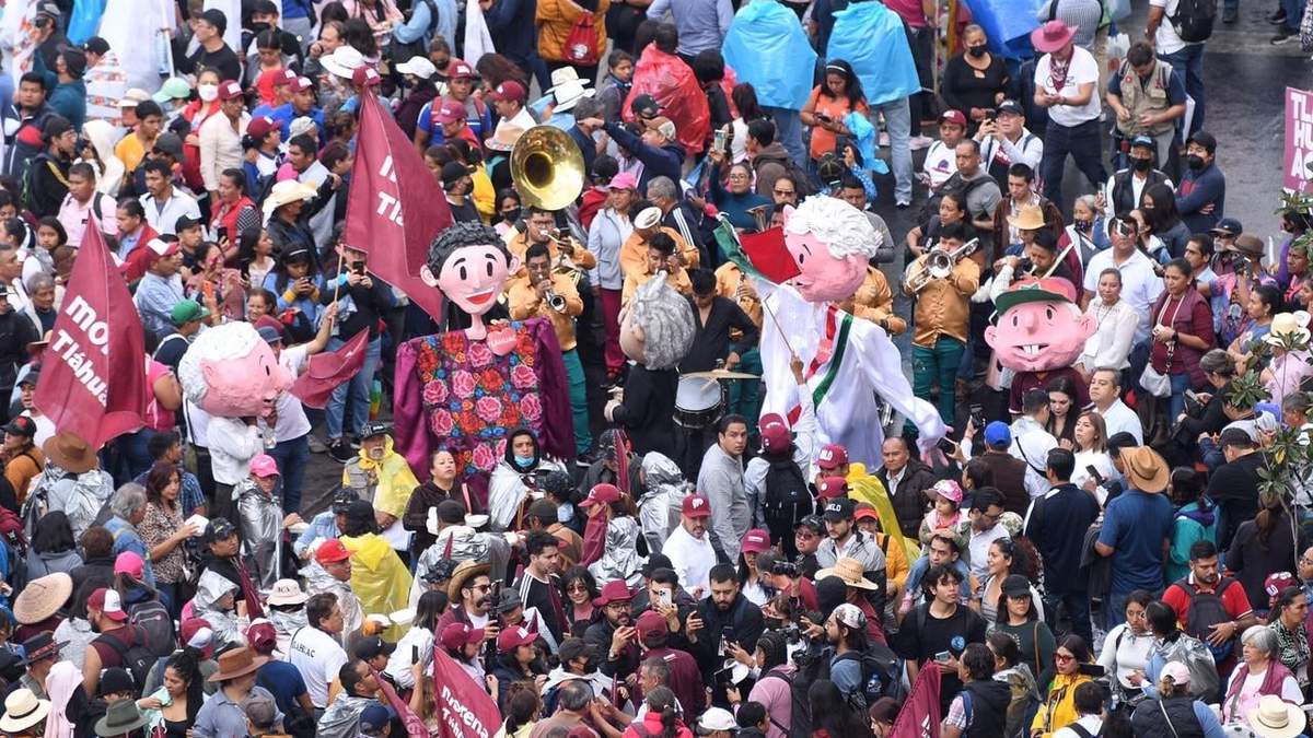Fiesta a favor de AMLO en la conmemoración de la expropiación petrolera