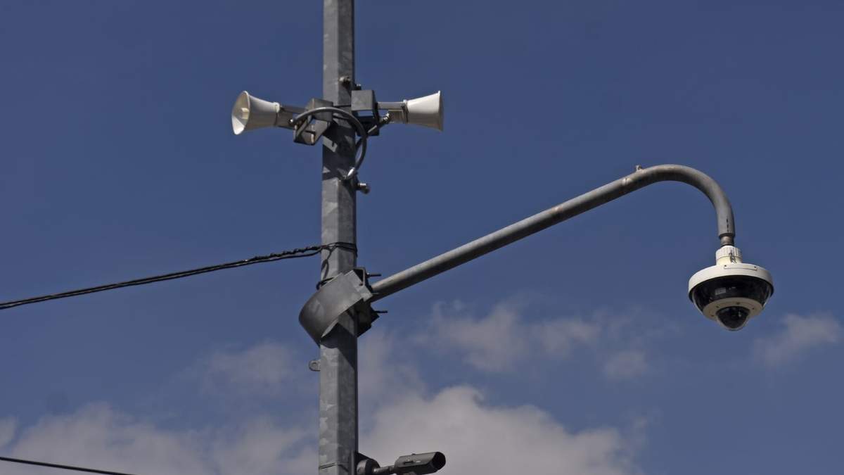 Altavoces de la Alerta Sísmica en las calles de la Ciudad de México.