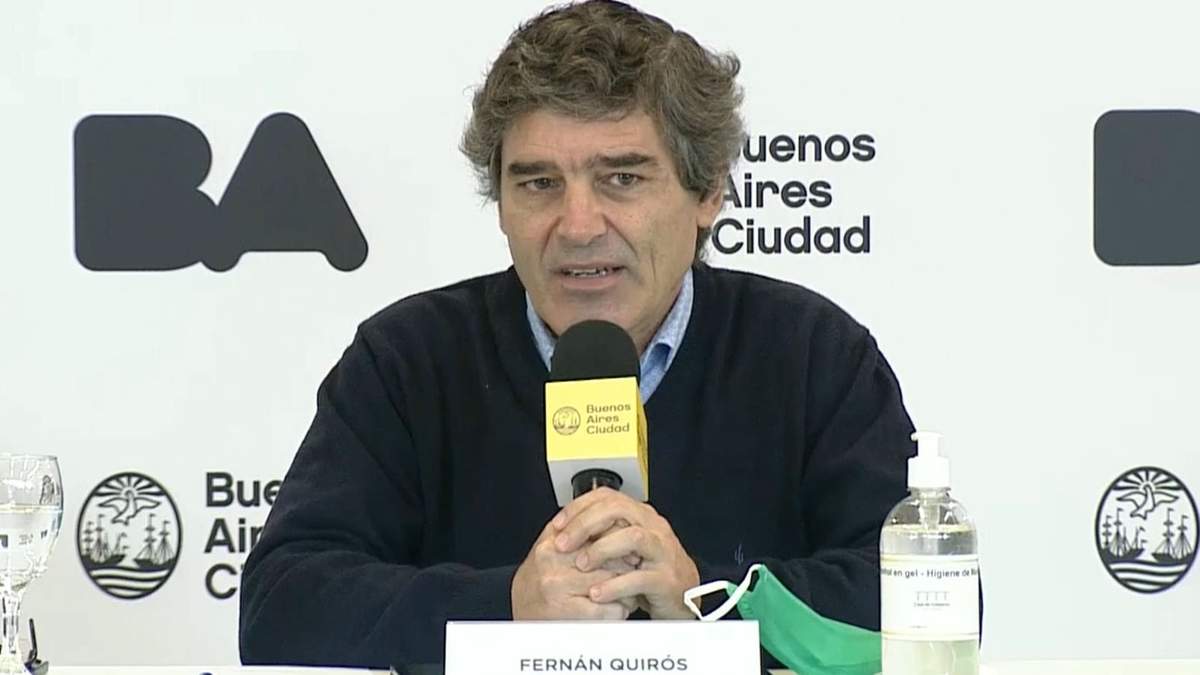 Fernán Quirós, ministro de Salud de la Ciudad de Buenos Aires. Fuente: (Twitter)