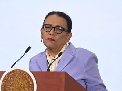 Rosa Icela Rodríguez evade responder sobre su aspiración a la gubernatura de San Luis Potosí