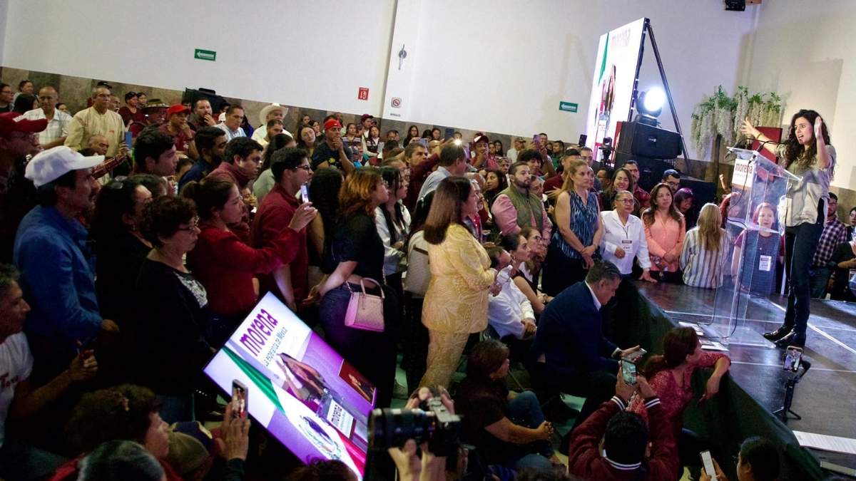 Luisa María Alcalde este jueves en Querétaro