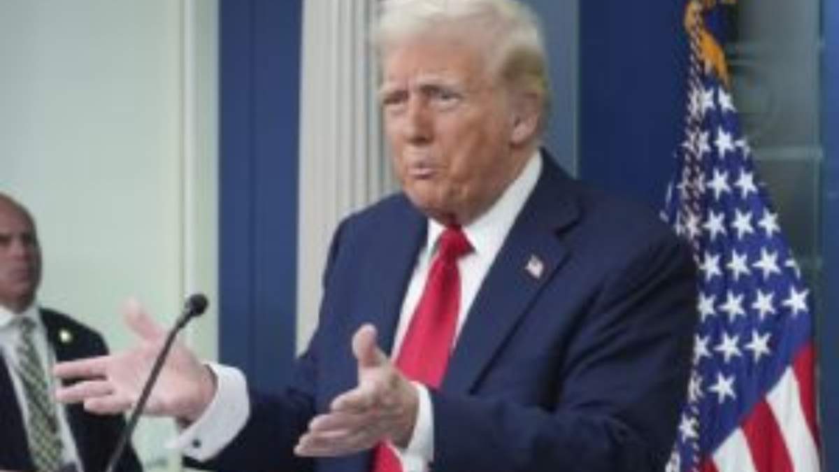 Donald Trump en conferencia por el accidente aéreo en Washington