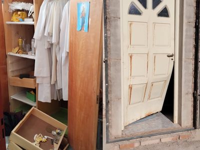 Entraron a una capilla de Centenario y se robaron hasta el copón del Santísimo Sacramento