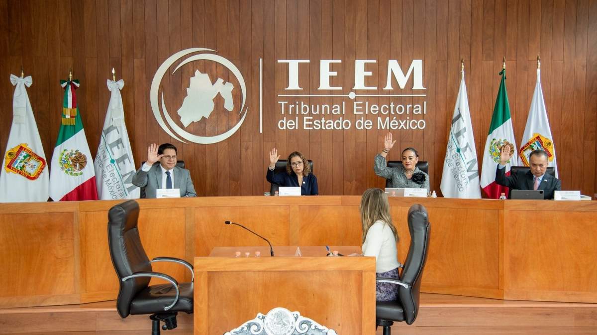 Sesión del Tribunal Electoral del Estado de México