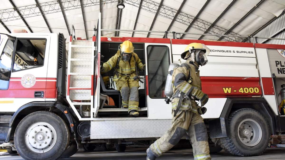 Bomberos Voluntarios. Fuente: (Twitter)