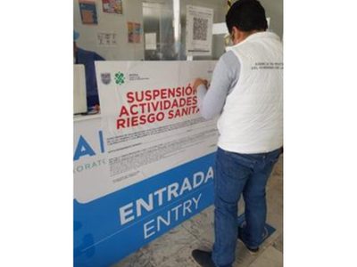 Suspenden módulo de pruebas covid-19 instalado en el AICM