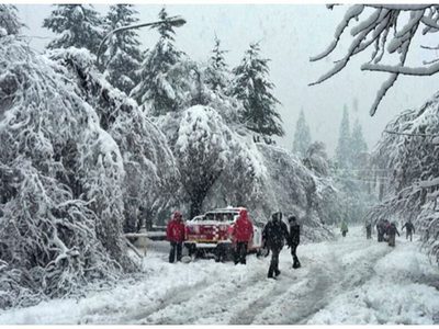 El temporal de viento y nieve causa estragos en la cordillera neuquina