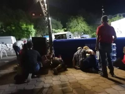 Balacera en un evento religioso en pleno centro de Iguala deja un niño y un hombre heridos