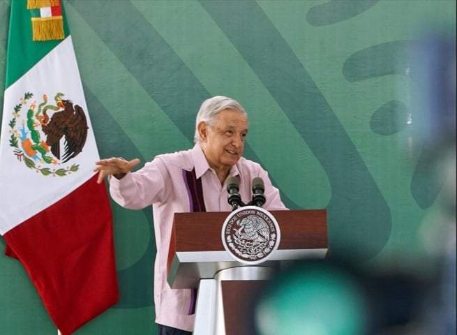 El presidente Lòpez Obrador. Agradecimientos a Biden