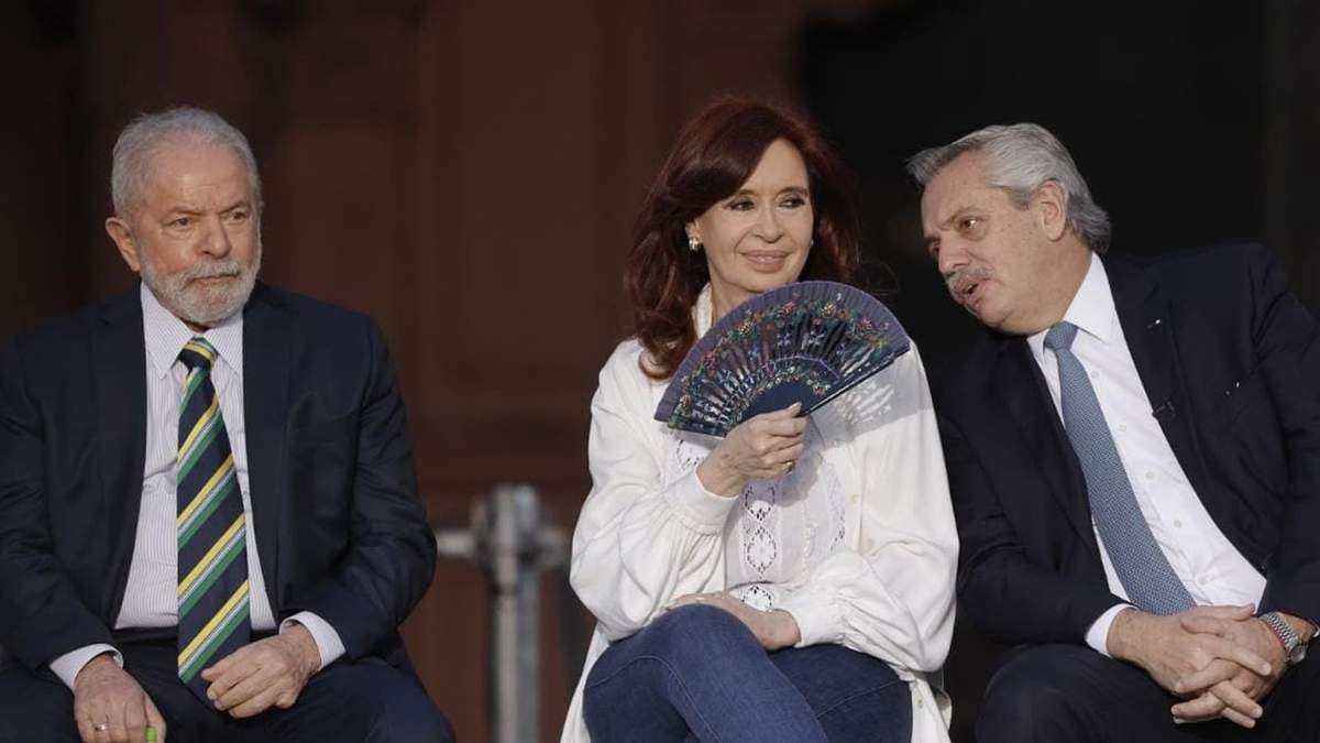 Lula da Silva, Cristina Fernández de Kirchner y Alberto Fernández . Fuente: (Twitter)