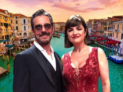 Sueño cumplido: Araceli Gonzalez y Fabián Mazzei recorrieron Venecia