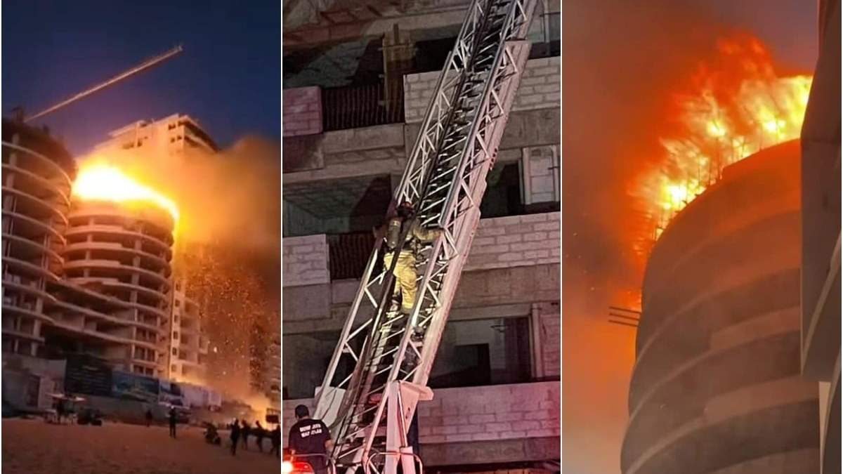 Conflagración en el edificio