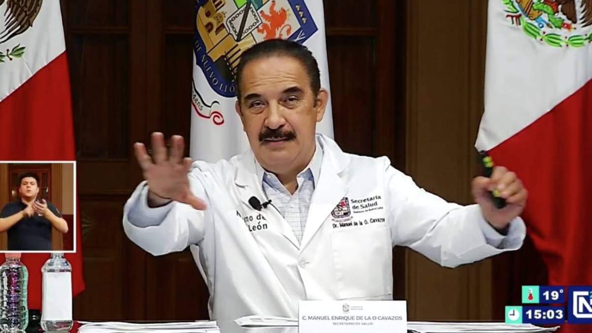 El secretario de Salud de Nuevo León, Manuel de la O Cavazos