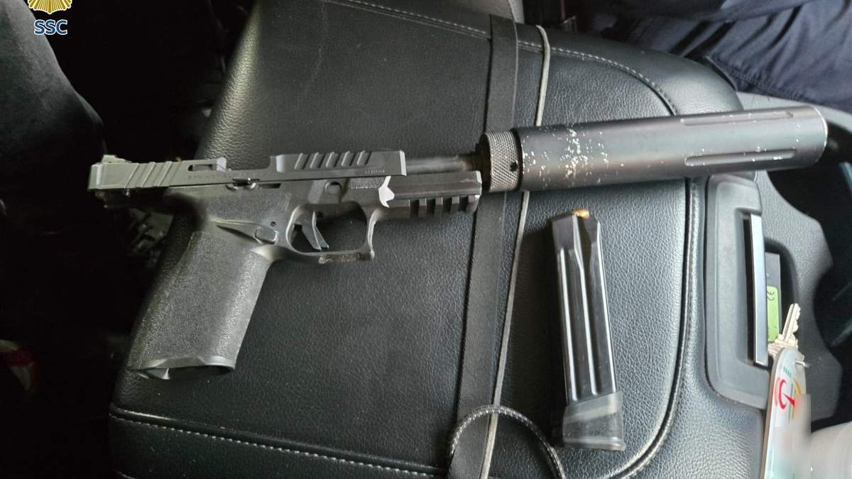 Pistola usada en ataque
