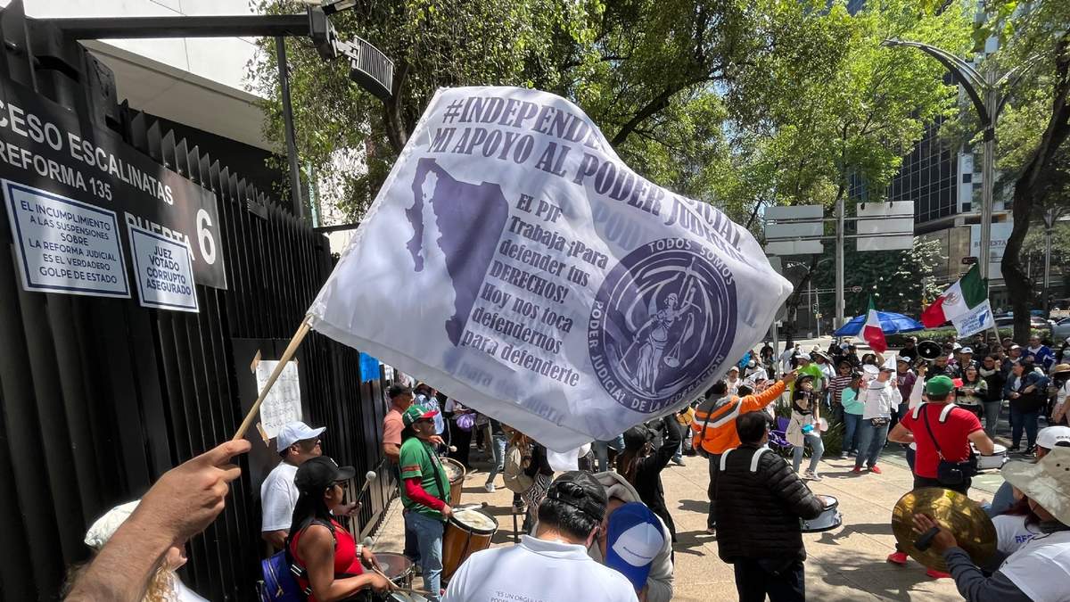 Protesta de trabajadores del Poder Judicial