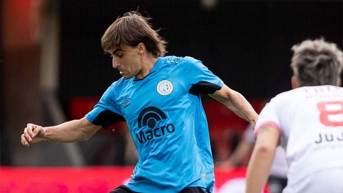 Francisco González, de Belgrano, que empató ante Barracas.