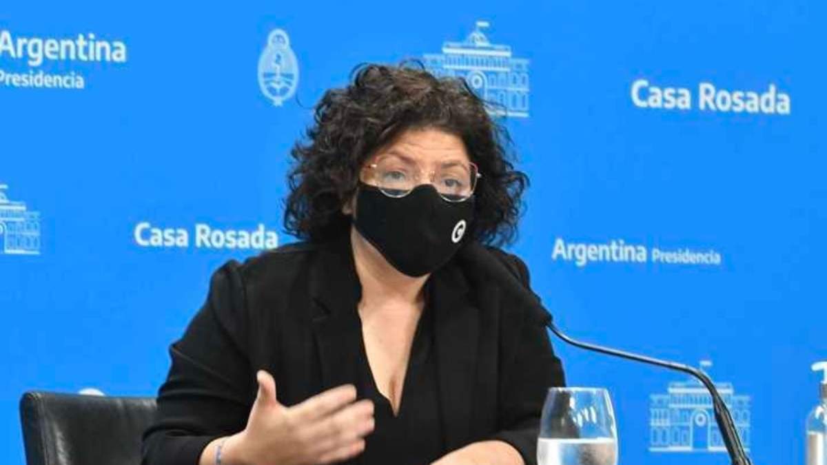 Carla Vizzotti, ministra de Salud. Fuente: (Twitter)