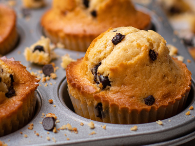 Magdalenas de mandarina y chocolate: una bomba de sabor que no tiene azúcar, harinas ni lácteos