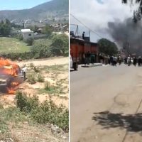 Por cateo de FGR, queman patrulla y toman alcaldía en zona de ordeña en Hidalgo