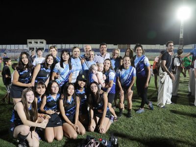 Inauguraron la iluminación led del Estadio Vicente Consoli de la Asociación Deportiva Centenario