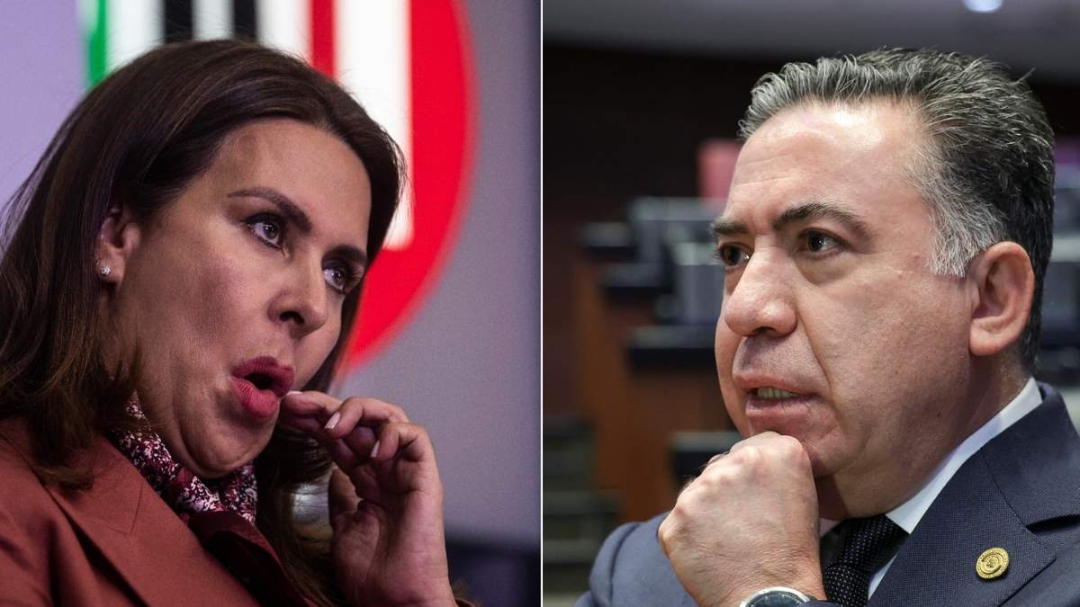 La senadora del PRI, Carolina Viggiano, y su par morenista Enrique Inzunza