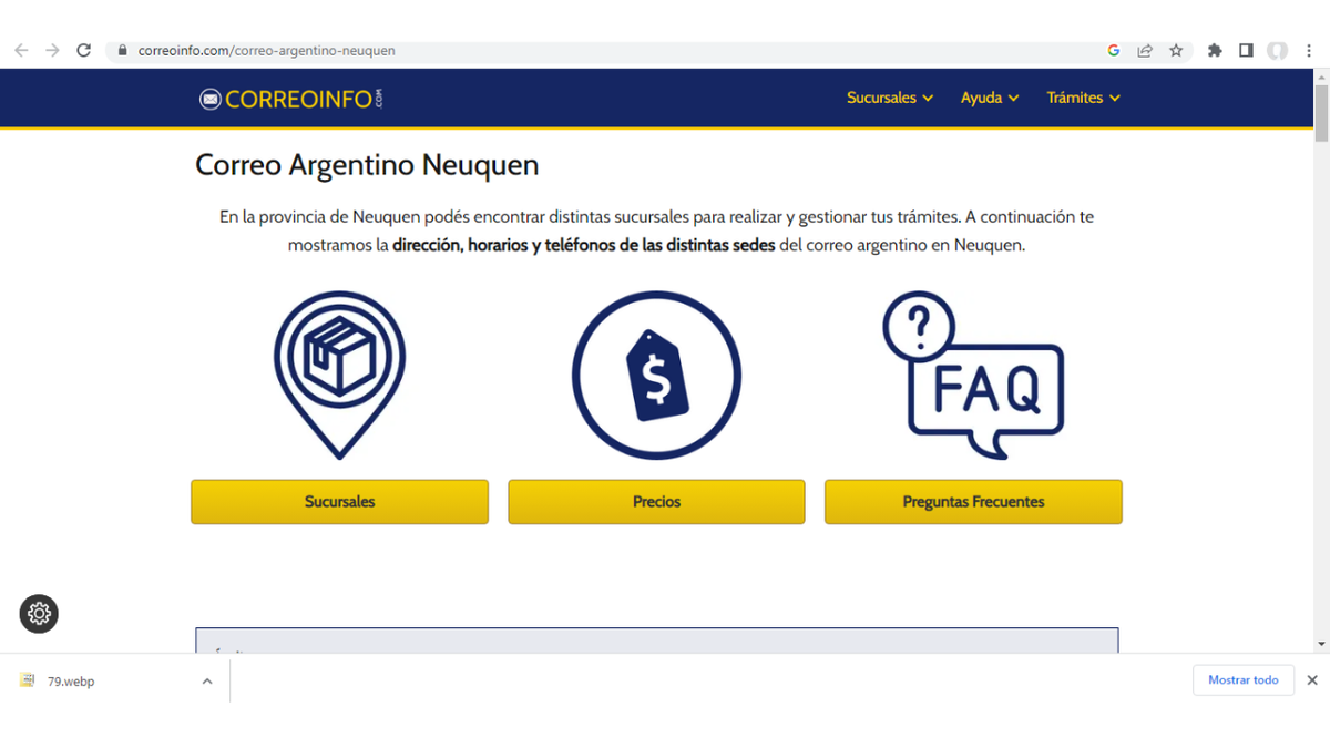 Correo Argentino suma cierres y reclamos. Fuente: Correo Argentino.