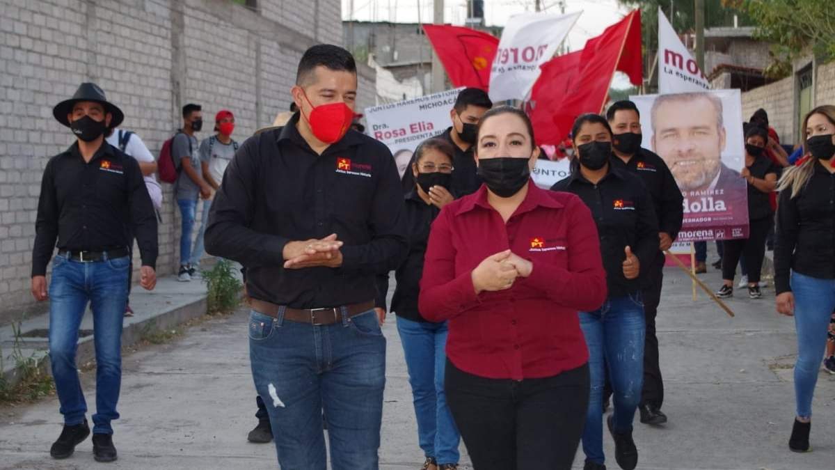 Rosa Elia Milán Pintor es candidata a la presidencia municipal de Cuitzeo, en Michoacán
