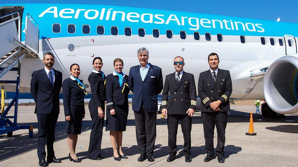 Aerolíneas Argentinas. Fuente: (Twitter)