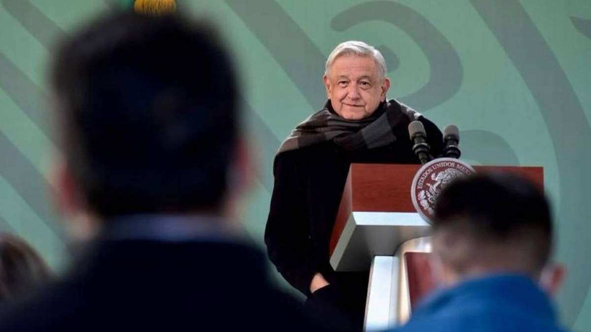 López Obrador en su conferencia desde Zacatecas