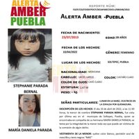 Fiscalía de Puebla activa alerta ámber por la desaparición de la niña Stephanie de nueve años