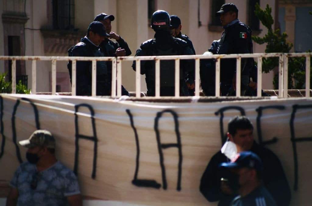 Protesta trabajadora y la intimidación policial