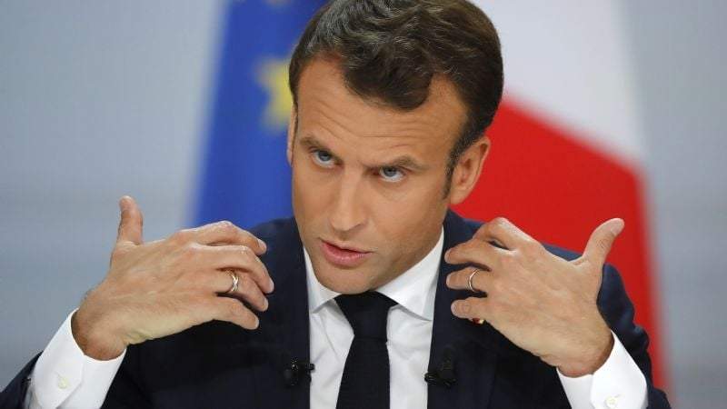 El presidente de Francia, Emmanuel Macron