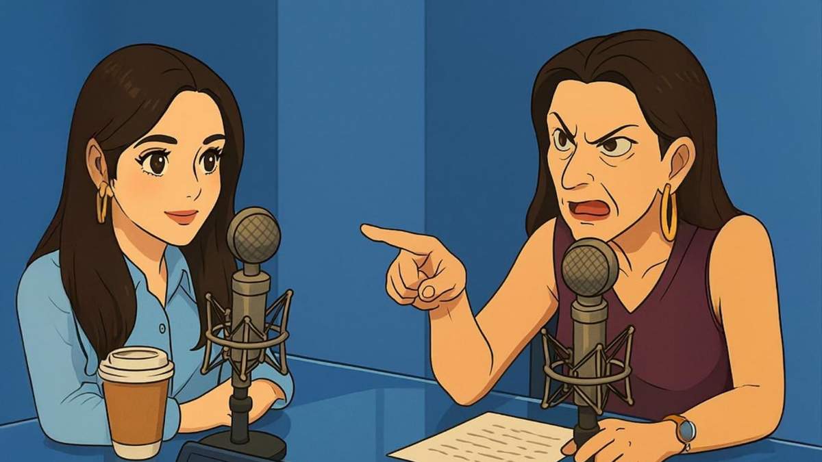 Andrea Chávez y Kenia López al estilo Ghibli