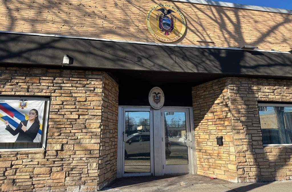 Consulado de Ecuador en Minneapolis, Minnesota, el miércoles 28 de enero de 2026