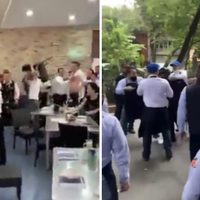 Batalla campal en un Fisher’s luego de que una mesera derramó salsa hirviendo a una bebé (Video)