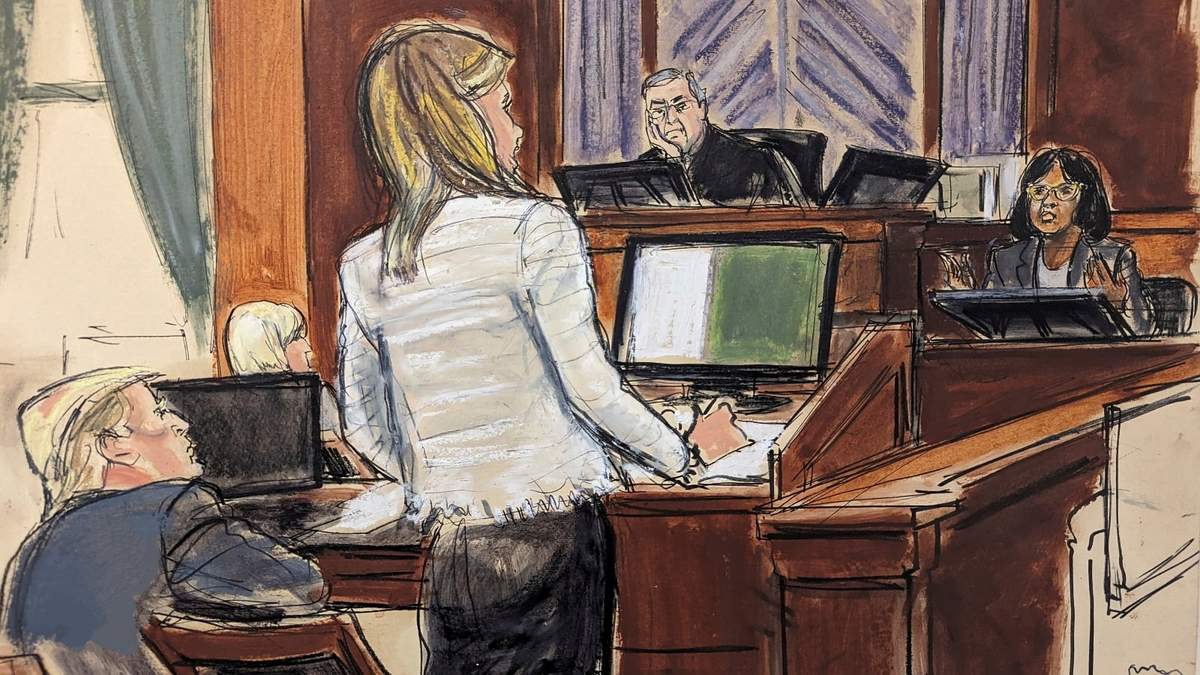 Donald Trump testificó por menos de tres minutos