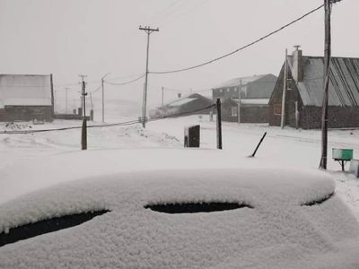 Alerta por fuertes vientos y nevadas en la cordillera neuquina