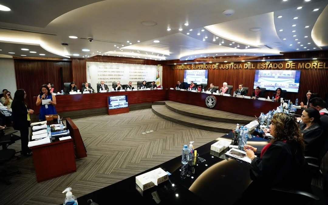 Sesión del Tribunal Superior de Justicia de Morelos