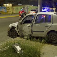 Dos personas heridas tras un violento incidente de tránsito en la rotonda de Leloir y Entre Ríos
