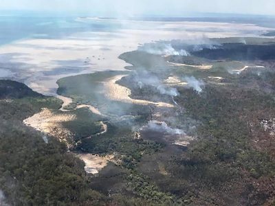 Devastador: incendios forestales consumen la mitad de una isla protegida por la UNESCO (videos)