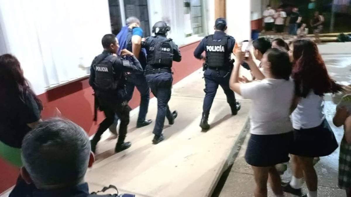 La captura del profesor en Playa del Carmen