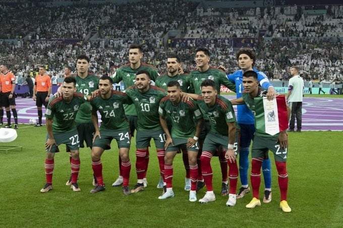La Selección Nacional de México antes del partido contra Arabia Saudita en Qatar 2022, el 20 de noviembre