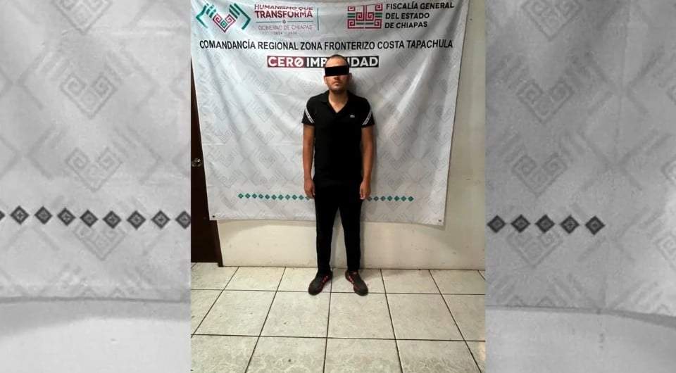 Detienen a presunto feminicida en Chiapas; asesinó en habitación de hotel a su pareja sentimental