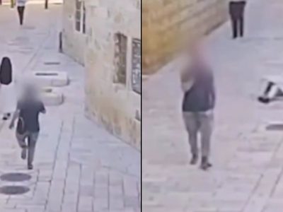 Hombre corre hacia una monja para darle una paliza sin razón aparente en sitio religioso de Jerusalén | VIDEO