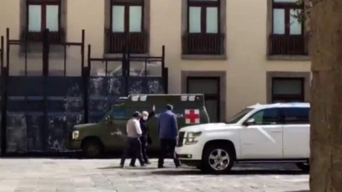 El presidente López Obrador fue captado en Palacio Nacional