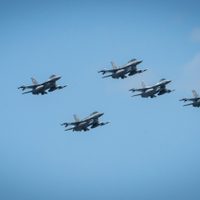 Polonia despliega sus cazas por el ingreso de drones rusos a su espacio aéreo