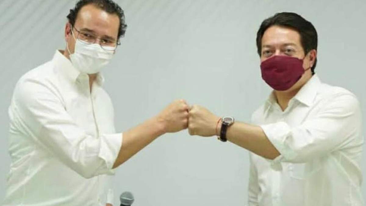Xavier Nava Palacios junto a Mario Delgado