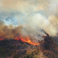 Persiste el fuego en los Alerces:  más de 400 brigadistas combaten las llamas