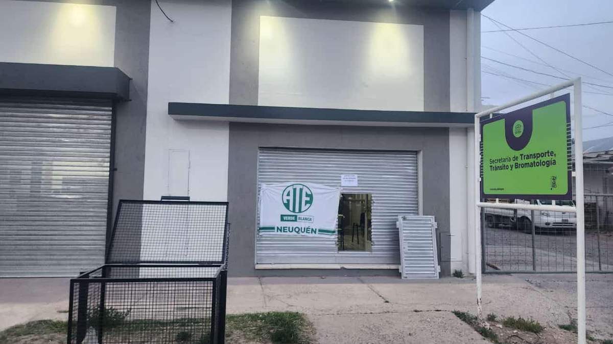 Una nueva oficina municipal de Centenario que fue tomada por el gremio. Fuente: (ATE)
